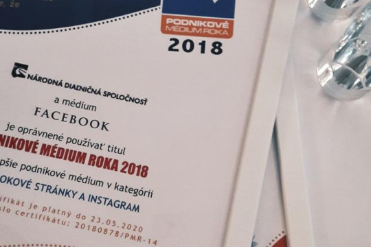 Podnikové médium roka 2018:  NDS má najlepší web a Facebook