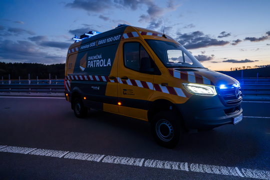 In 2025, the Motorway Patrol assisted in more than 20 thousand cases,  helping drivers also in the newly opened Višňové tunnel